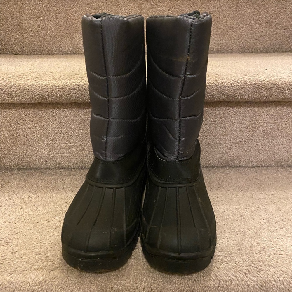 Mint Kids Youth Mountain Warehouse Snow Boots Black Grey